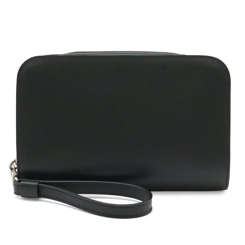 LOUIS VUITTON Taiga Baikal Shoulder Bag Handbag Ardoise Black